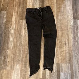 Express Raw hem jeggings